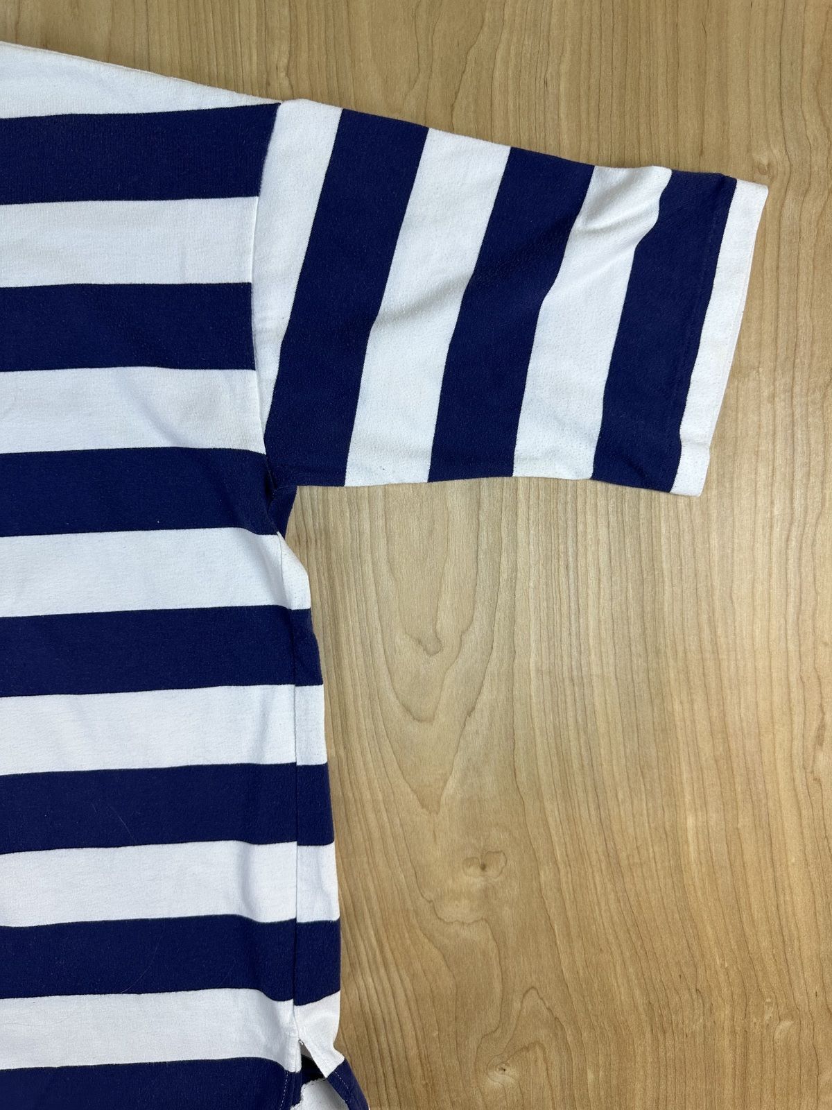 Vintage 80s Westerdam striped knit shirt boxy sailing puffy paint 100% cotton