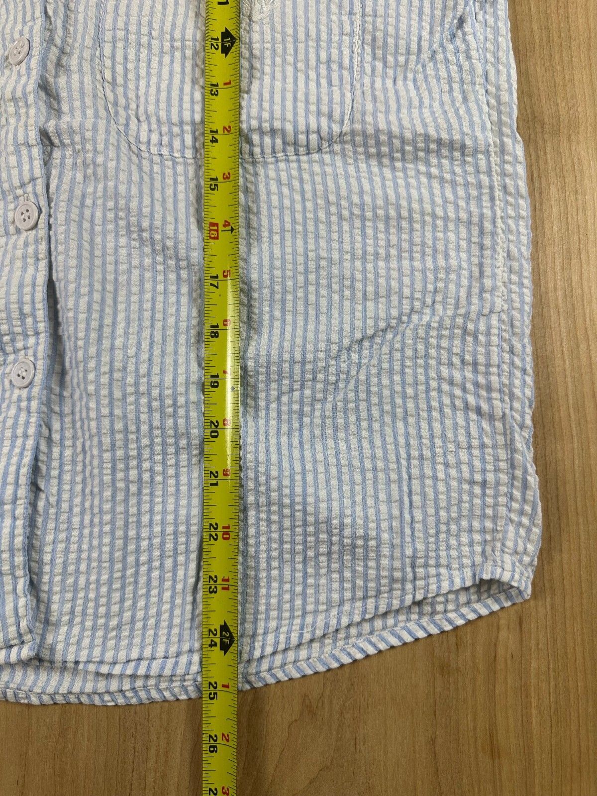 Vintage 80s Totonko Seersucker button up shirt short sleeve cotton india striped