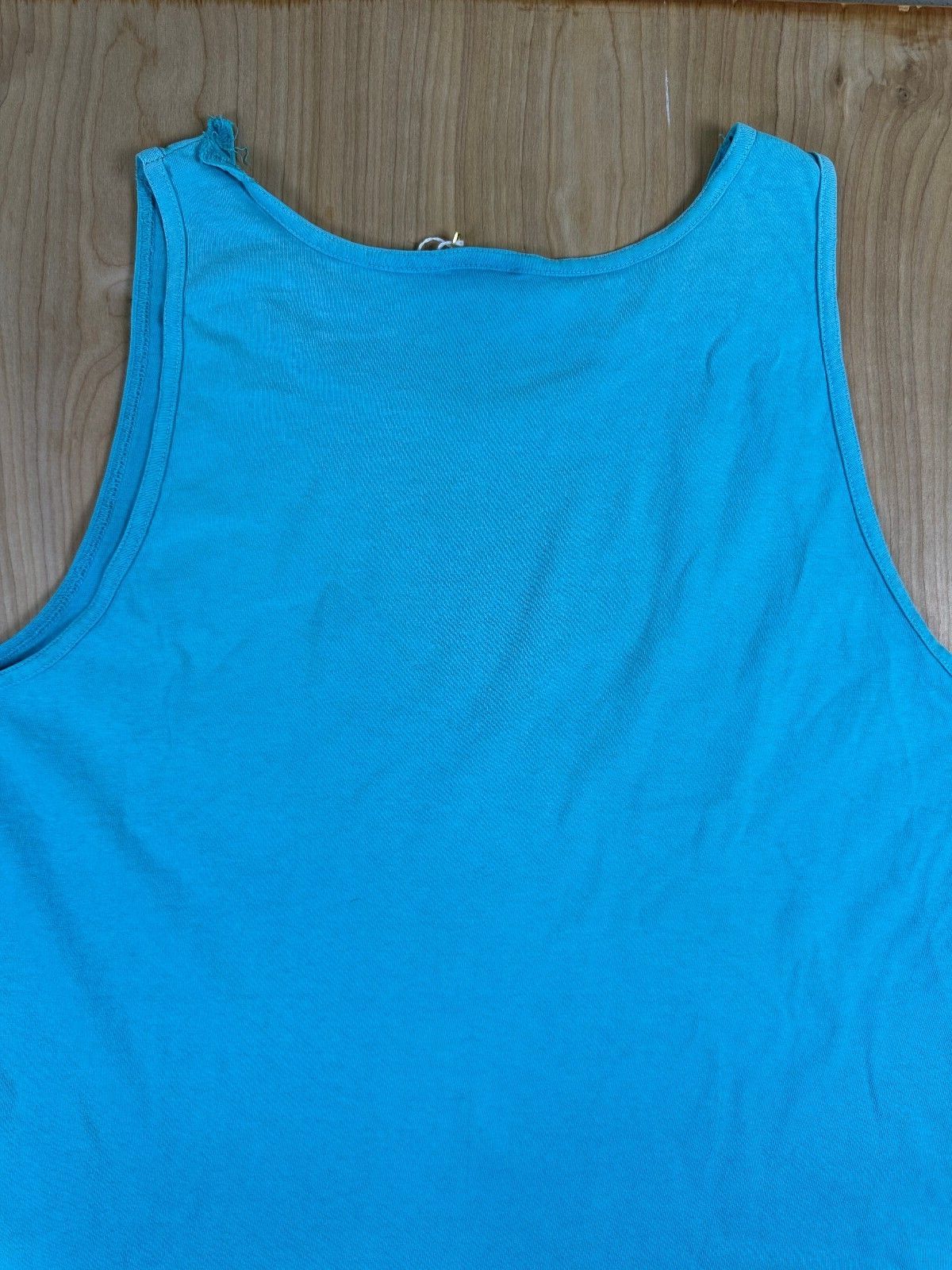 Vintage 80s Florida tank top medium dolphins green blue shells beach summer