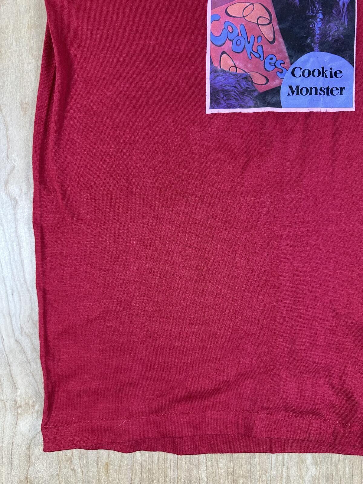 VIntage 80s Cookie Monster tshirt single stitch small made in usa sesame street