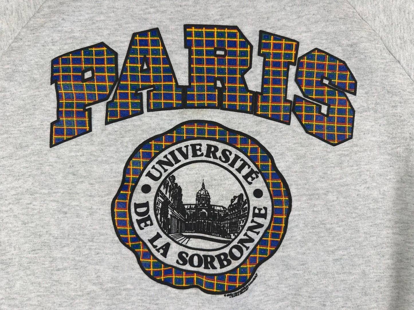 Vintage 90s Universite De La Sorbonne Paris Sweatshirt fruit of the loom xlarge
