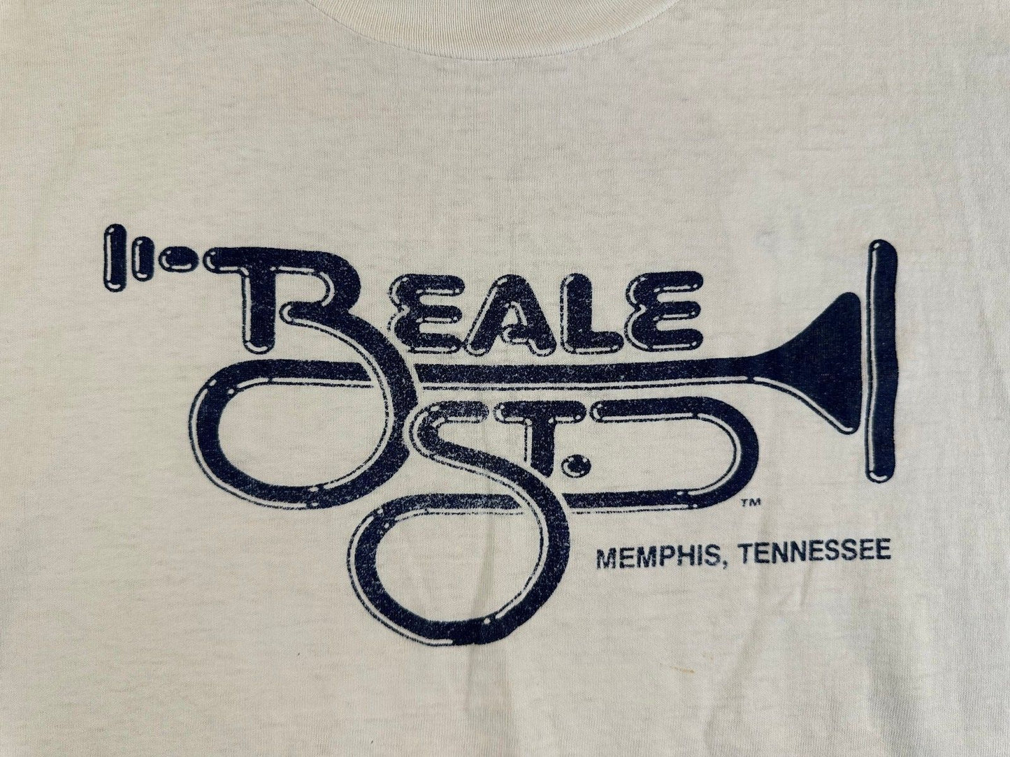 Vintage 90s Beale St. Memphis Tennessee tshirt blues music medium cotton