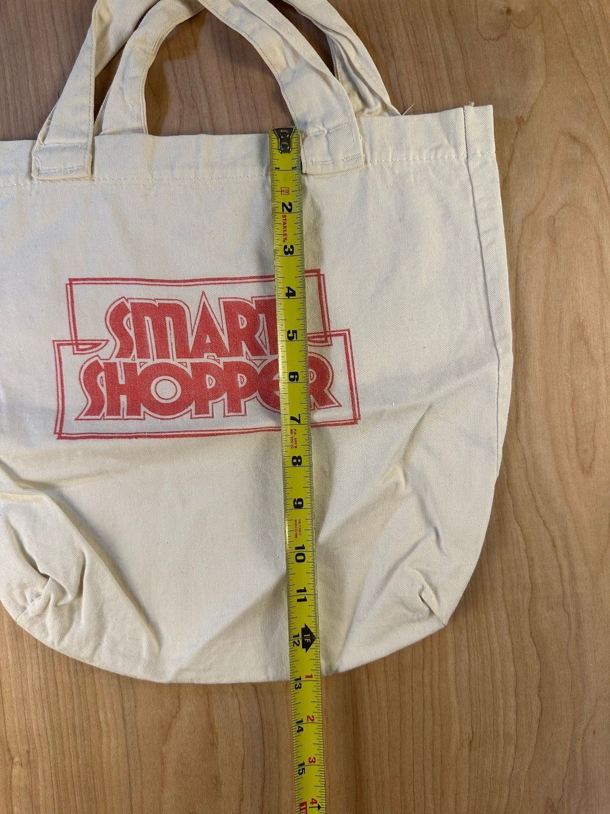 Vintage 80s Smart Shopper Tote bag shoulder bag cotton mini