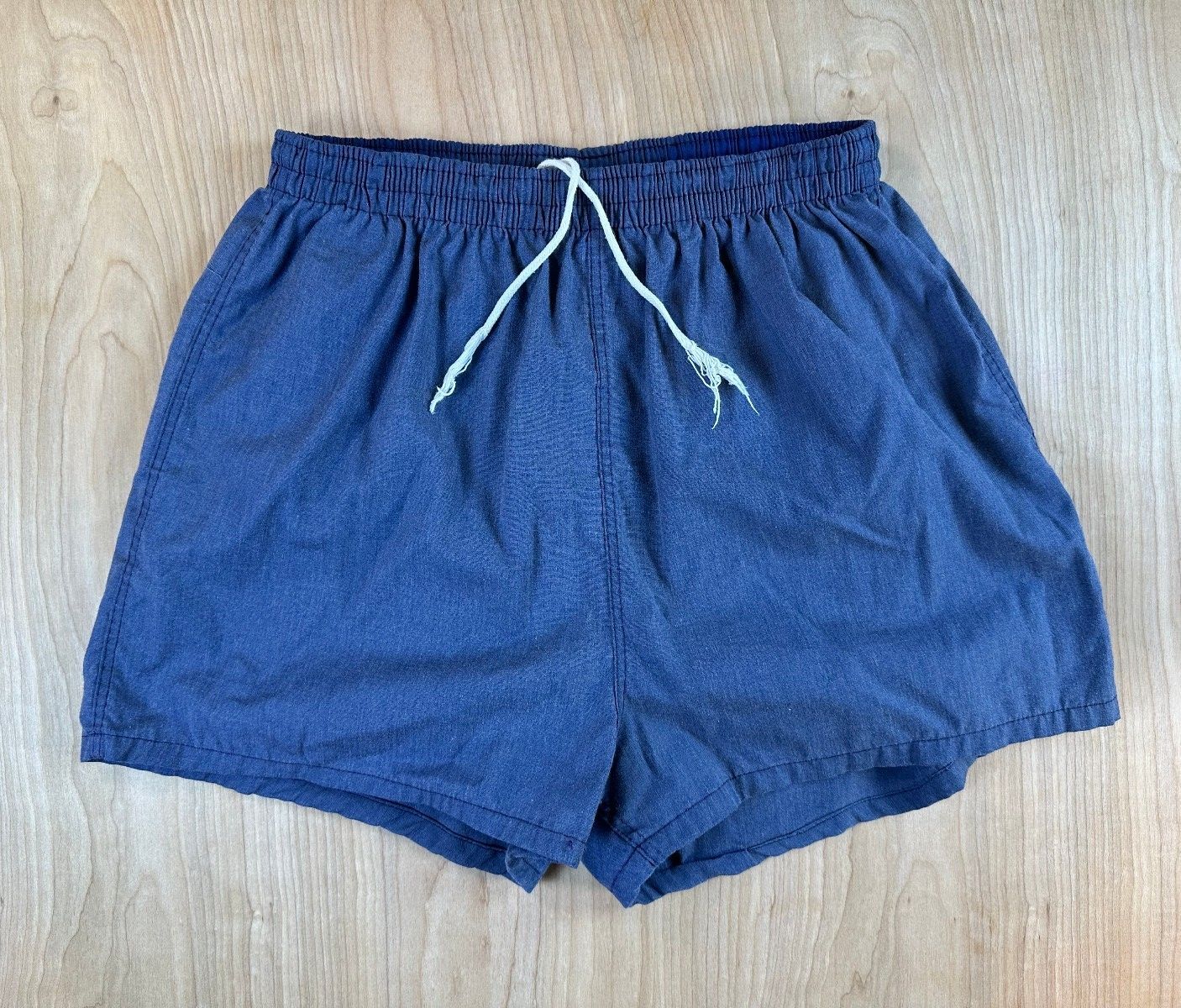 Vintage 60s Sears swim trunks bathing suit large made usa union made 2" inseam