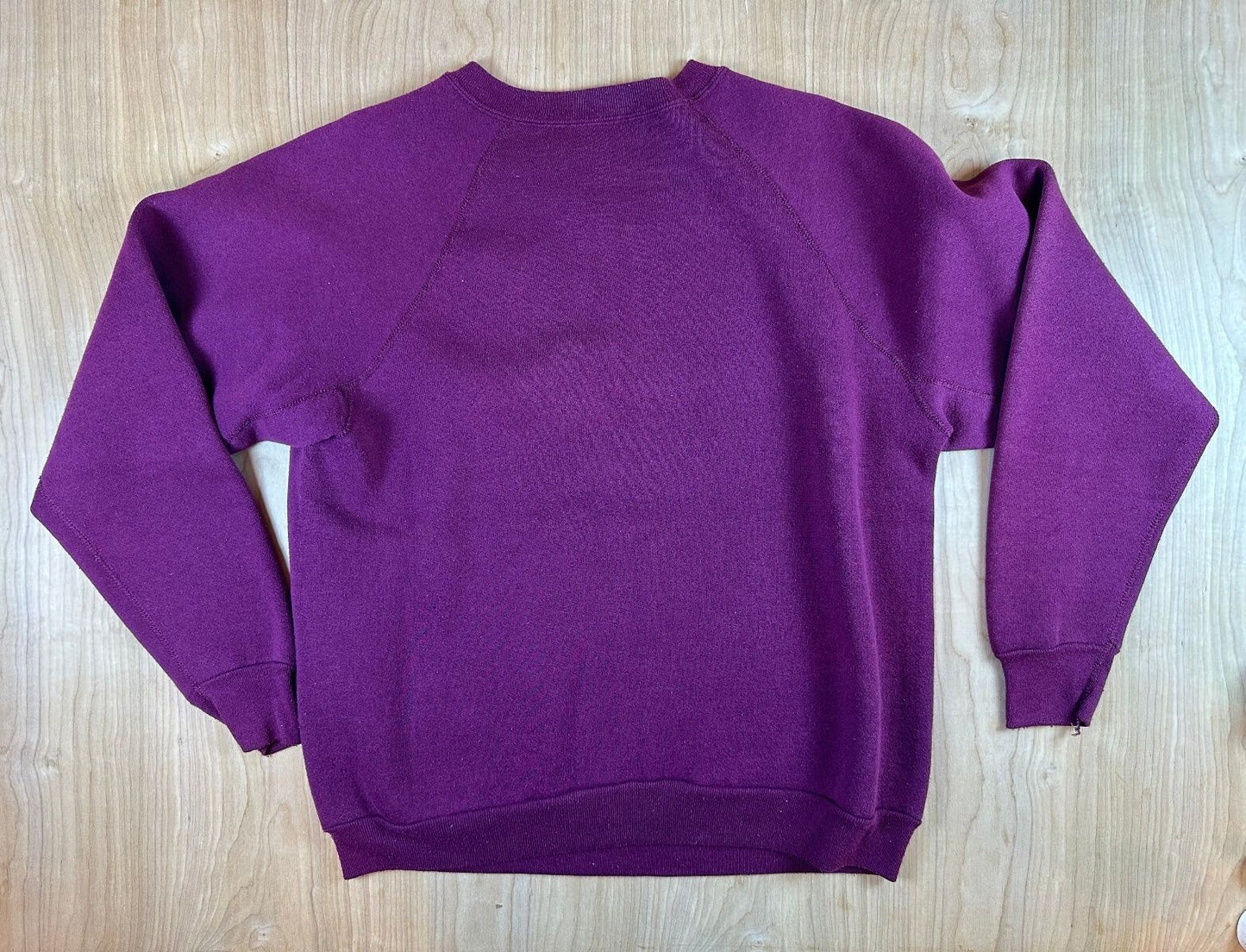 Vintage 80s Harvard Sweatshirt burgundy maroon large soft raglan college