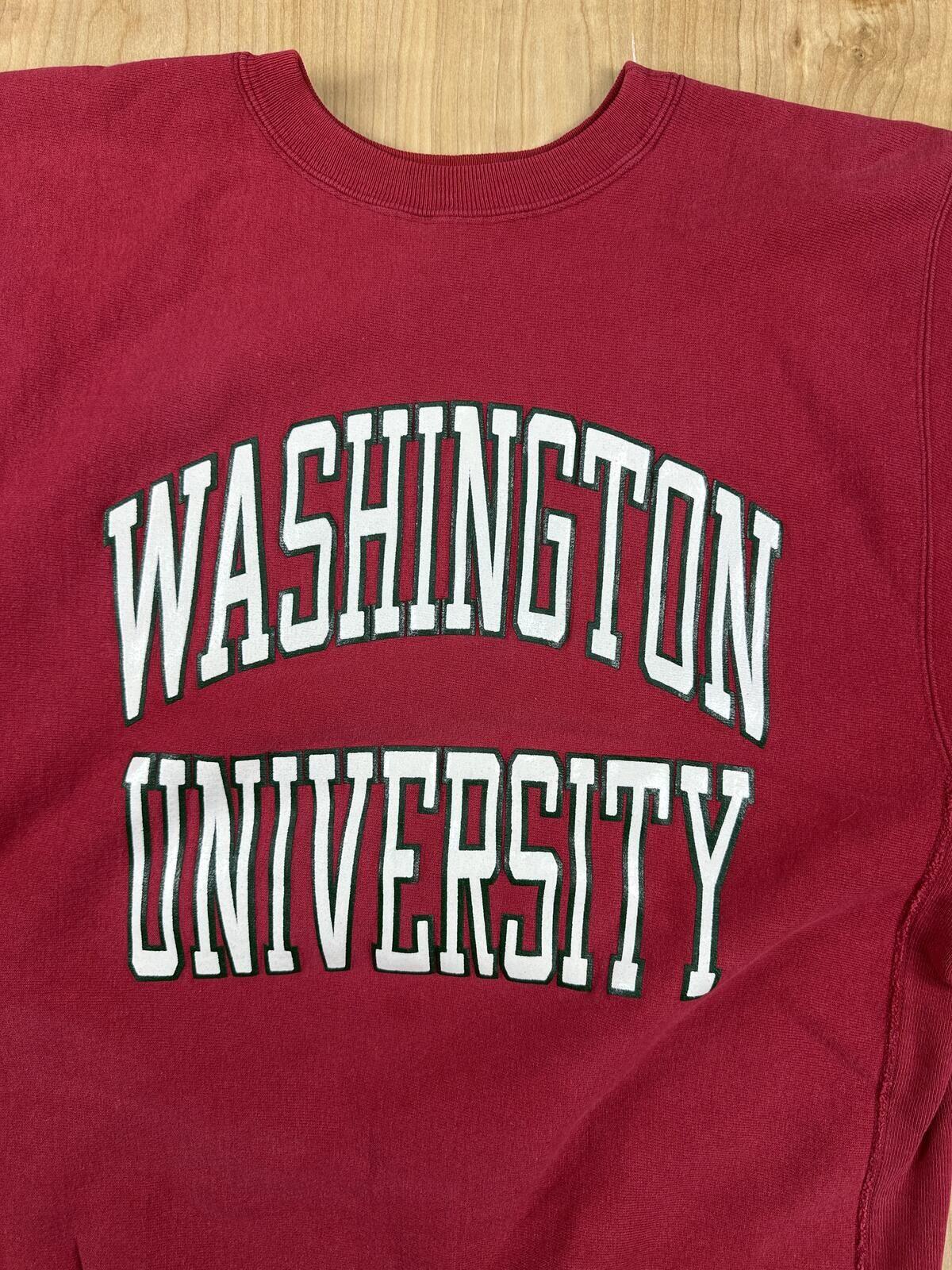 Vintage 90s Champion Reverse Weave Washington University sweatshirt xl made usa