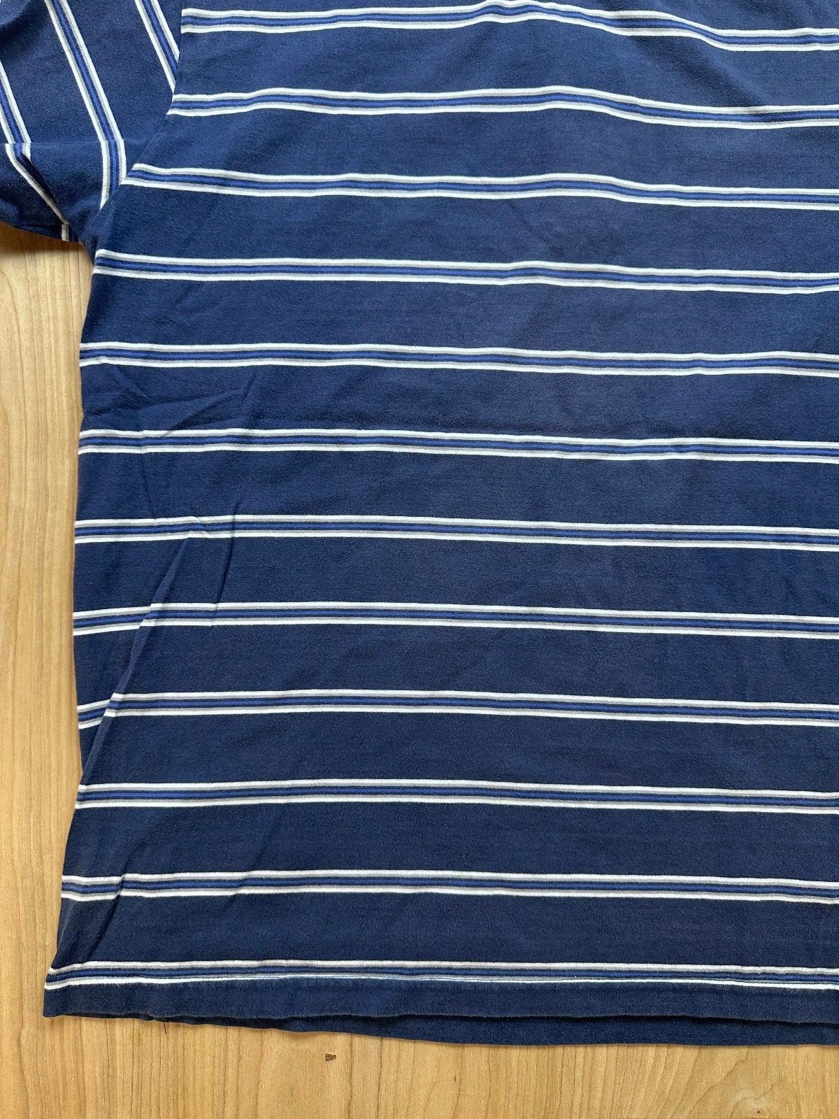 Vintage 80s OP Polo shirt Striped medium 100% cotton preppy