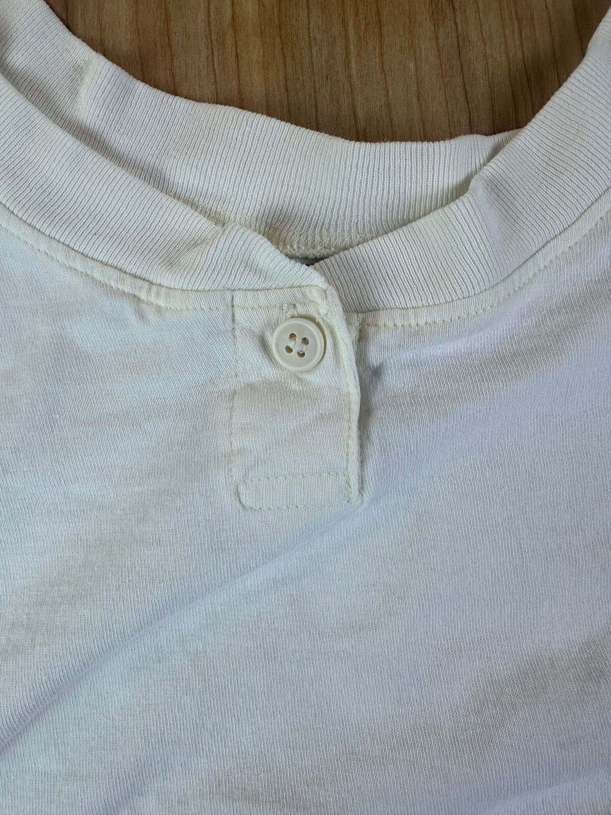 Vintage 80s Gitano Cropped top 100% cotton ribbed collar boxy oversized large