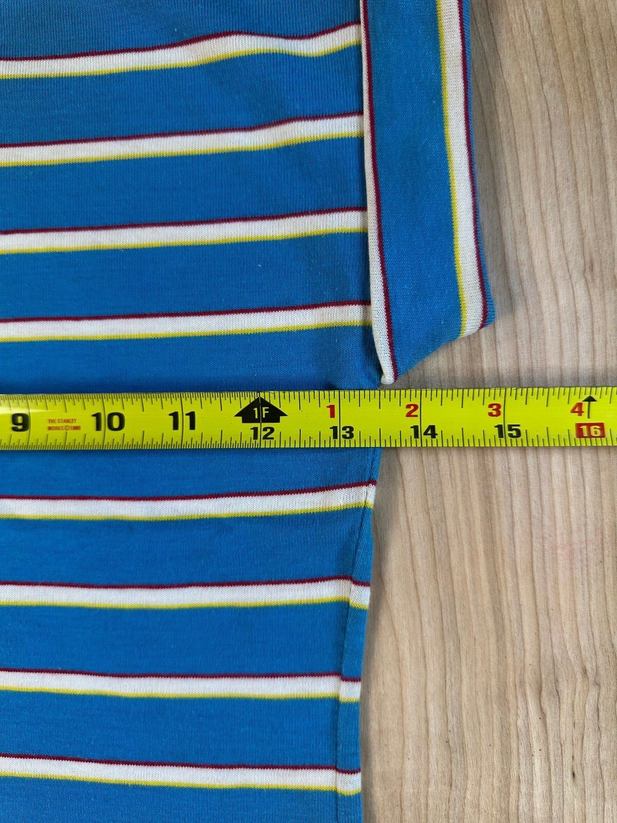 Vintage 70s Topsville Striped knit top small cap sleeve baby tee stretchy