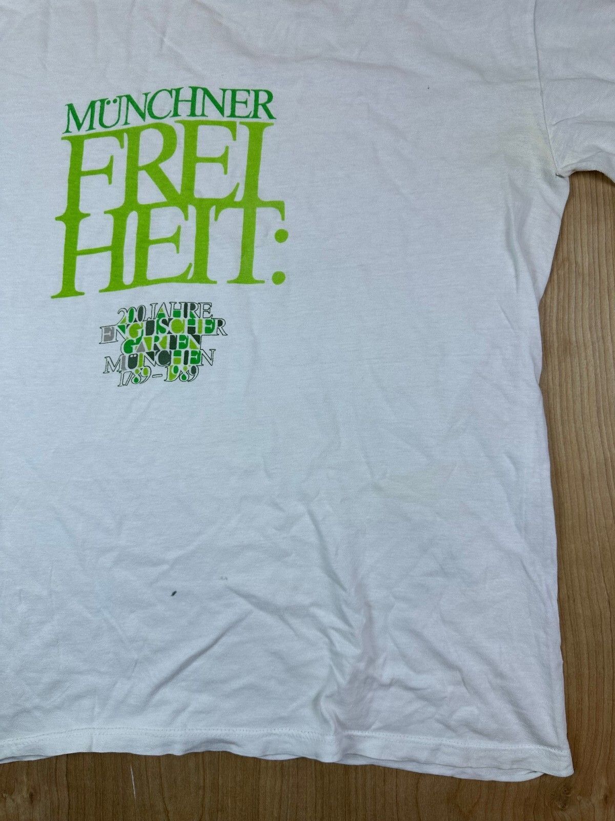 Vintage 80s Munchner Freiheit tshirt Englischer Garten Munchen Germany garden