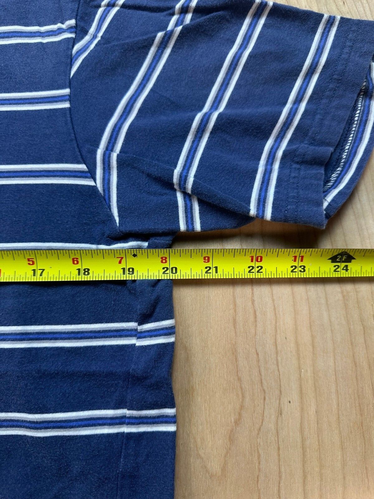 Vintage 80s OP Polo shirt Striped medium 100% cotton preppy
