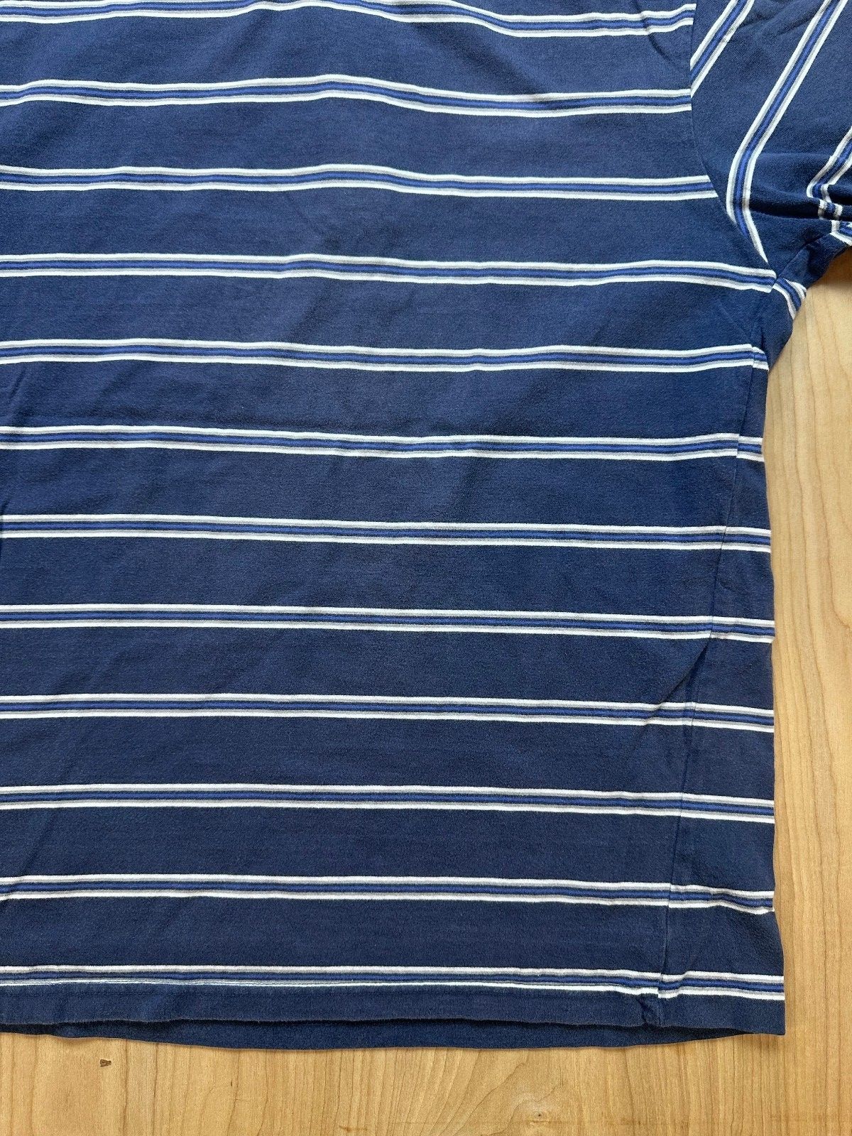 Vintage 80s OP Polo shirt Striped medium 100% cotton preppy