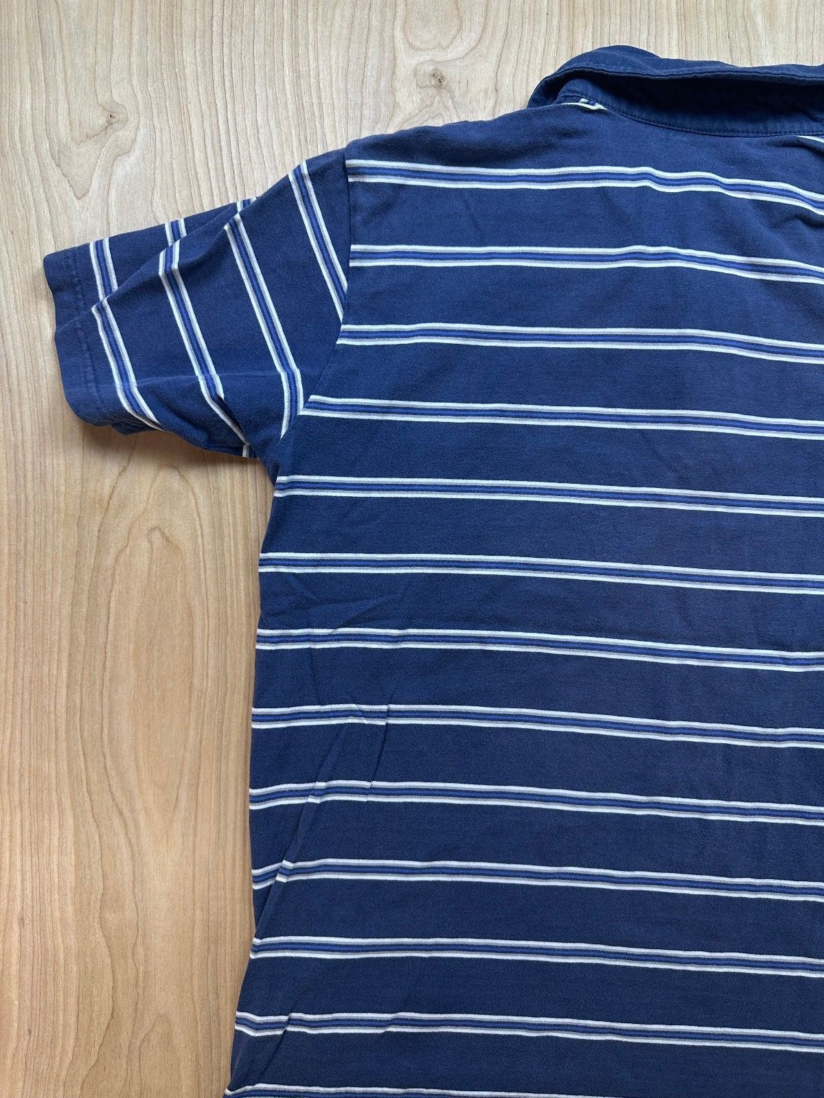 Vintage 80s OP Polo shirt Striped medium 100% cotton preppy