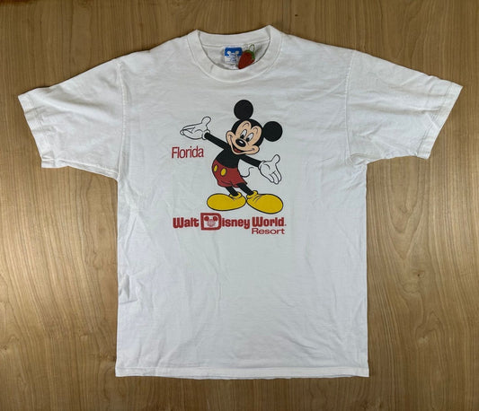 Vintage 80s Walt Disney World Resort Florida Mickey tshirt Single Stitch cotton