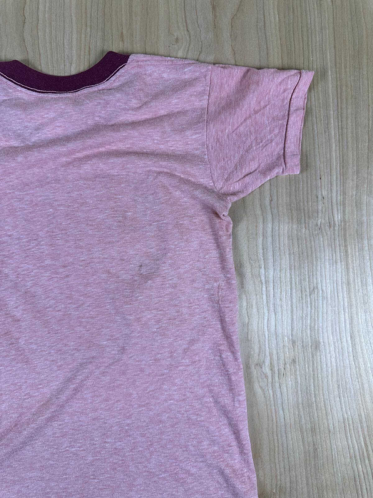 Vintage 70s I'm His Because He Deserves The Finest tshirt single stitch ringer