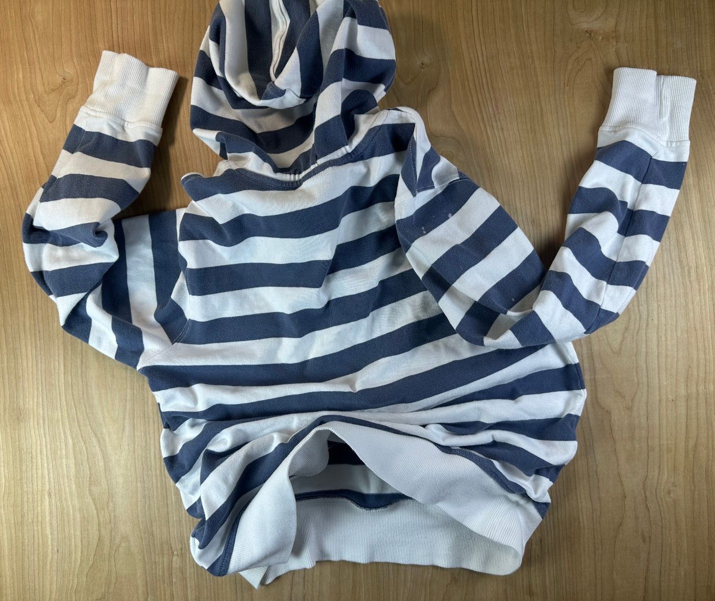 Vintage Brooks Brothers Hoodie medium sailor stripe cotton knit nautical henley