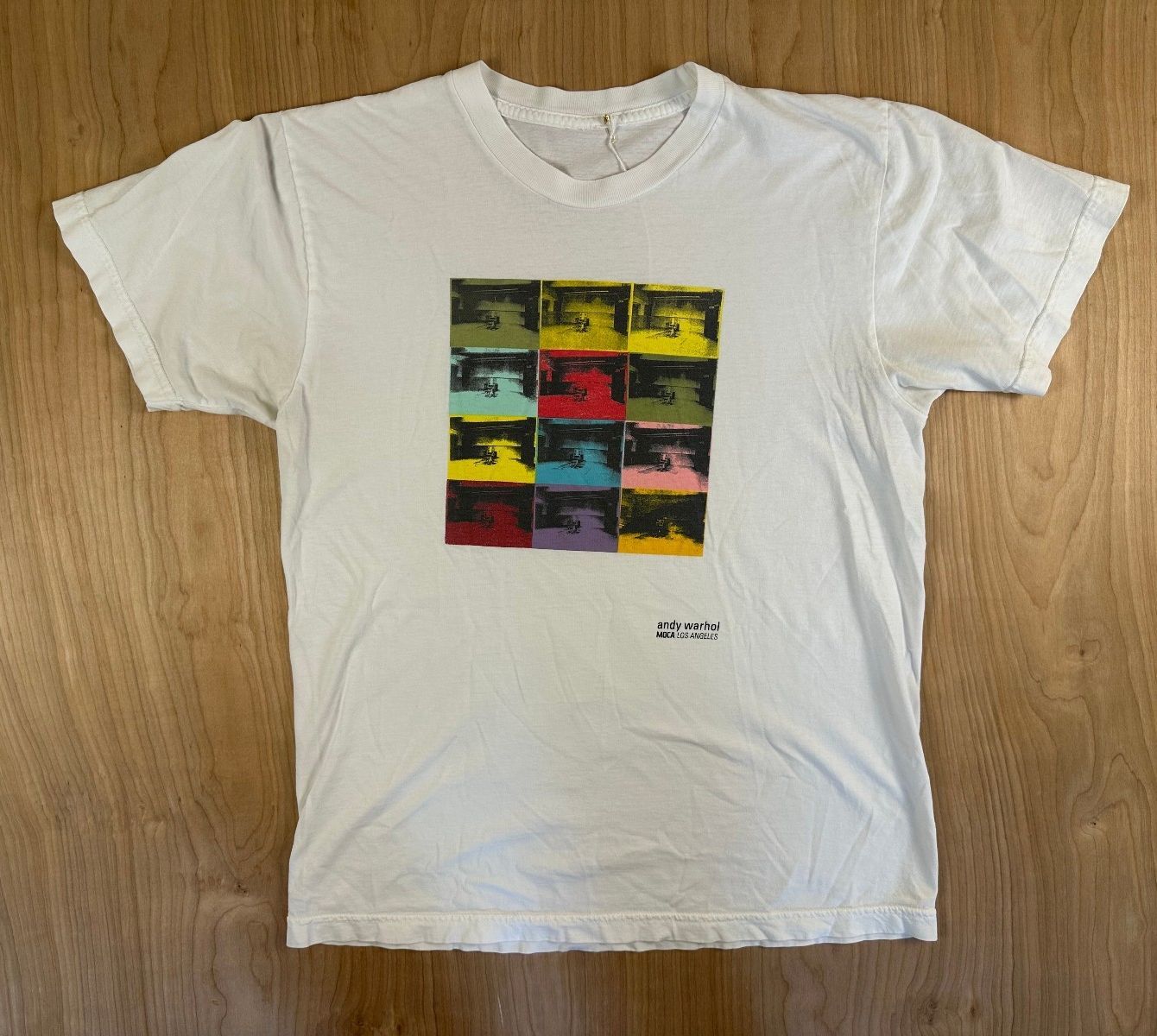 Vintage 90s Andy Warhol moca los angeles tshirt small cotton iconic pop art
