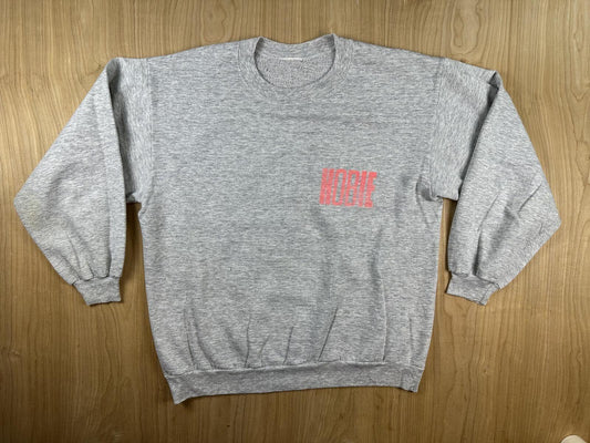 Vintage 90s Hobie Sweatshirt Large heather gray surfer soft faded beach