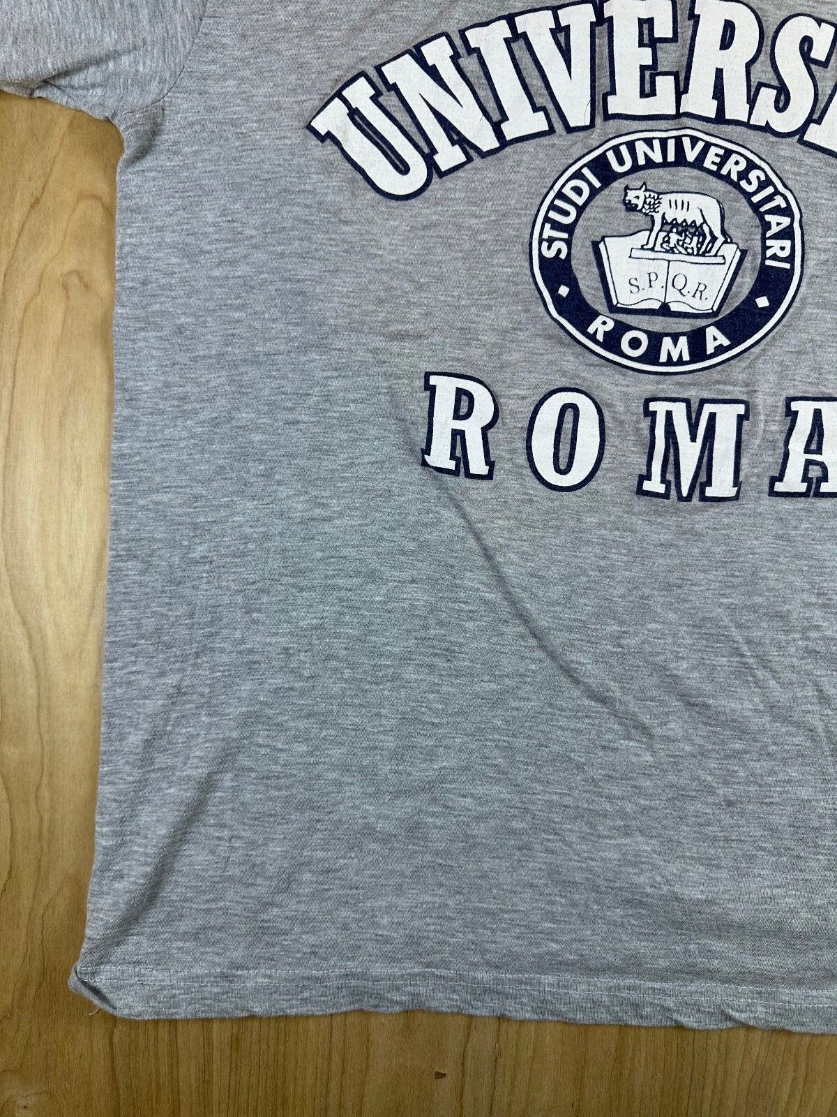 Vintage 90s Universita Roma tshirt xxl 100% cotton italy university rome college