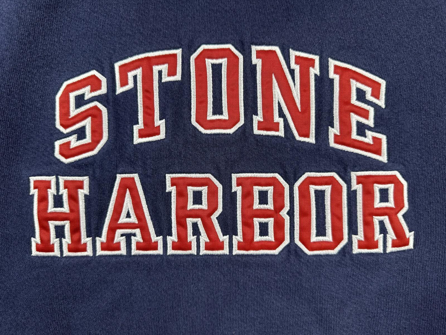 Vintage 90s Stone Harbor sweatshirt Oarsman 913 large made in usa embroidered