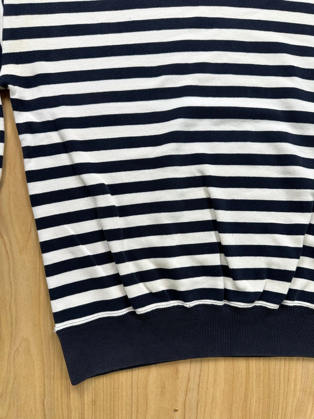 Vintage 80s Regatta Sport Striped knit sweater cotton shredded preppy sailor