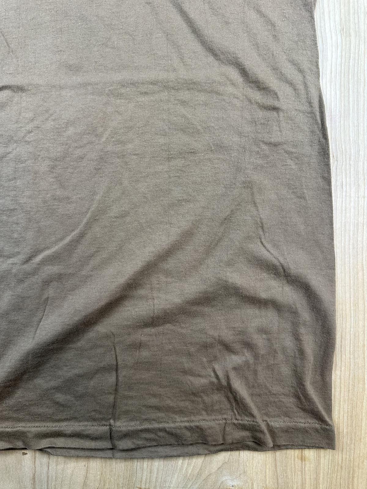 Vintage 90s Fruit of the Loom tshirt Single Stitch small brown cotton made usa