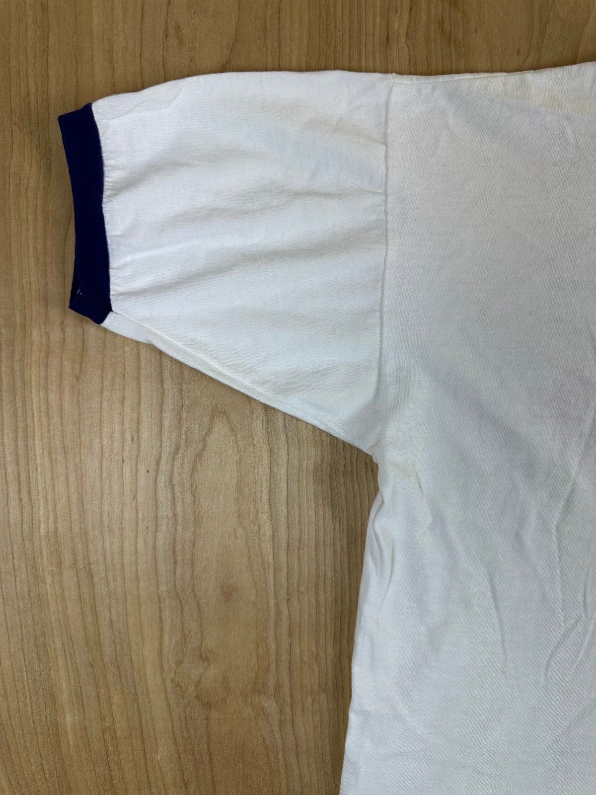Vintage 80s Champion First Aid Ringer tshirt Single Stitch 100% cotton made usa