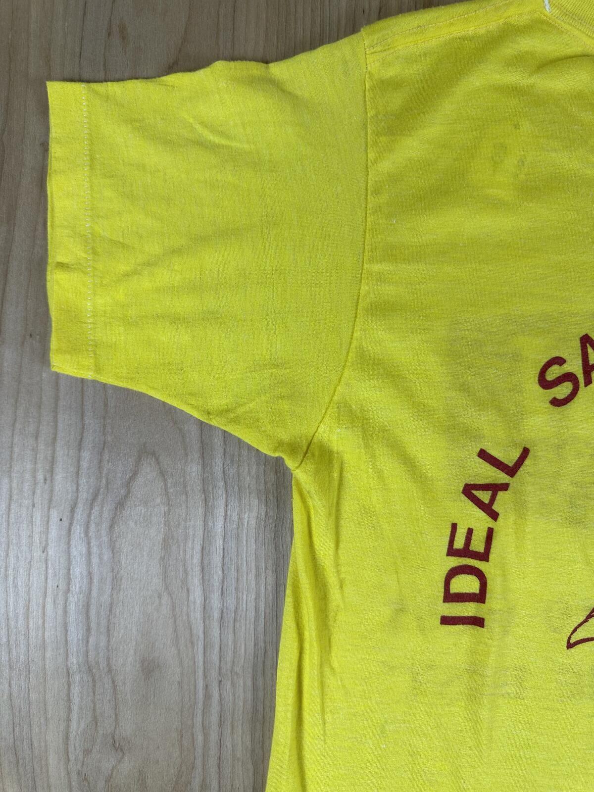Vintage 80s Ideal Sausage Single Stitch Tshirt cotton blend usa chef pig rare
