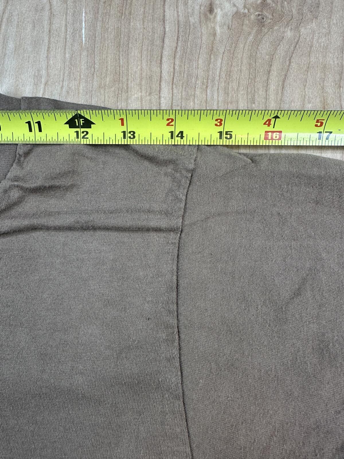 Vintage 90s Fruit of the Loom tshirt Single Stitch small brown cotton made usa