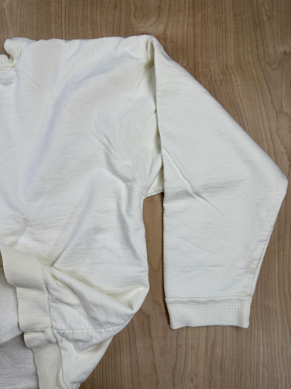 Vinage 80s Universitat Munchen Sweatshirt cotton club small cream thick germany