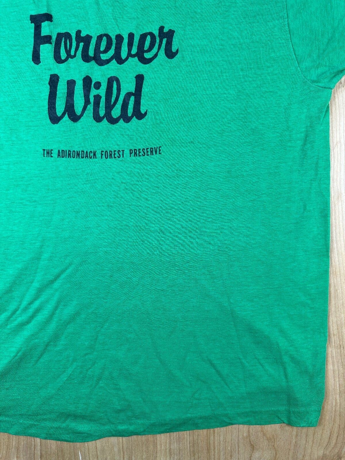 Vintage 80s Forever Wild Adirondack Forest Preserve tshirt Single Stitch nature