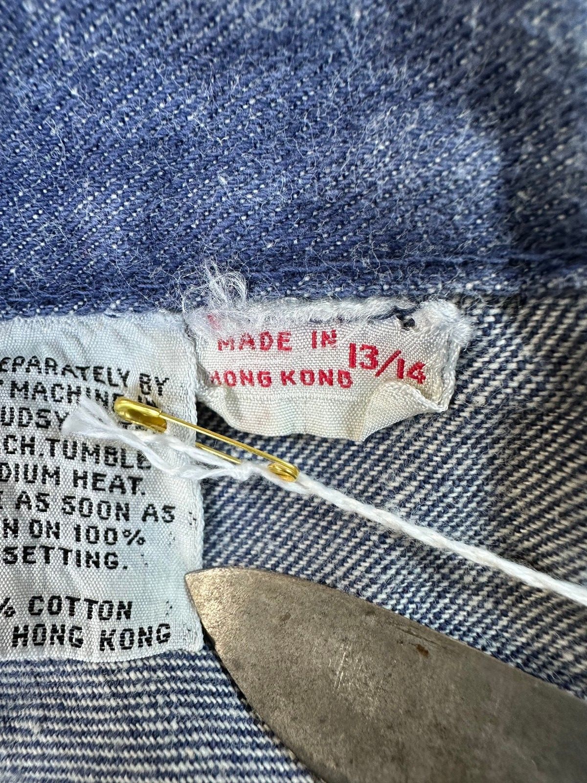 Vintage 70s Denim Shorts 100% cotton booty folded hem 2" inseam dark rinse