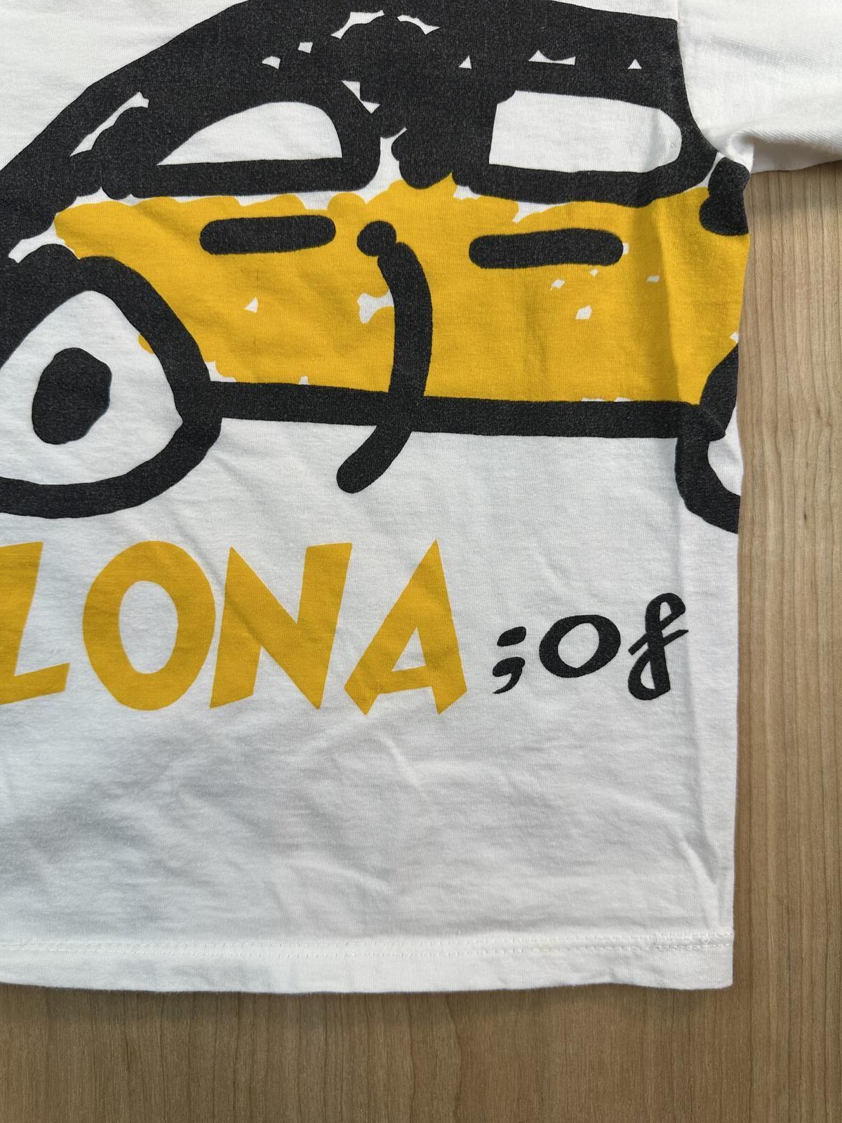 Vintage 90s Barcelona kids tshirt taxi made in spain cotton rare