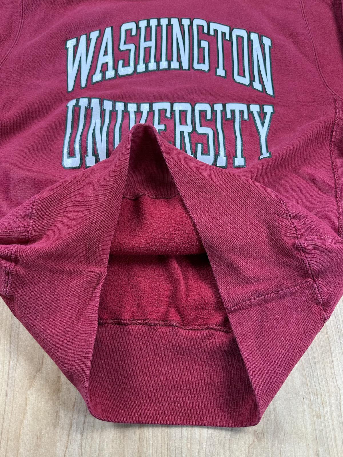 Vintage 90s Champion Reverse Weave Washington University sweatshirt xl made usa